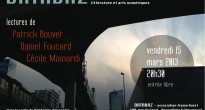 [15 mars] Lectures de Patrick Bouvet, Daniel Foucard et Cécile Mainardi